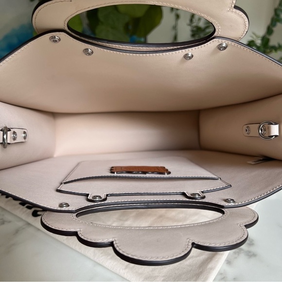 COACH Cloud Handle Tote In Coachtopia Leather CT383 Ivory Crossbody Shoulder Bag - Picture 10 of 16